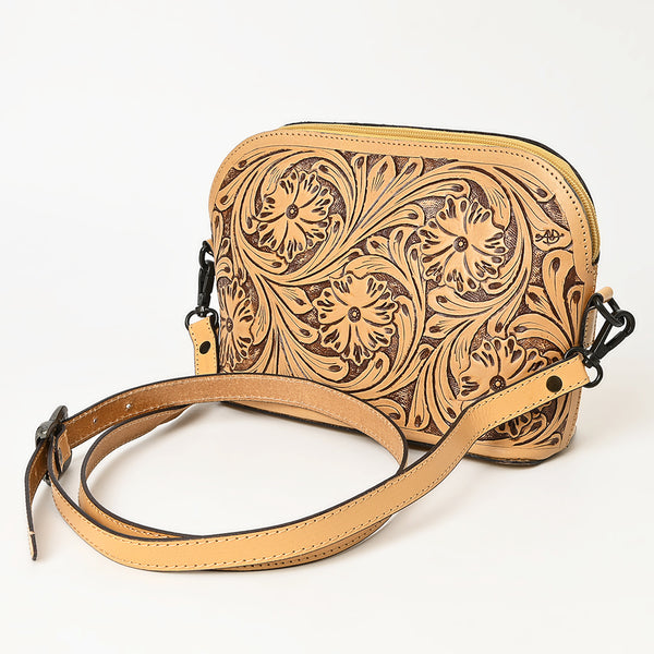 American Darling Cross Body Hand Tooled Genuine Leather Western Women Bag | Antique Tan Handbag Purse Crossbody for - Uhorse