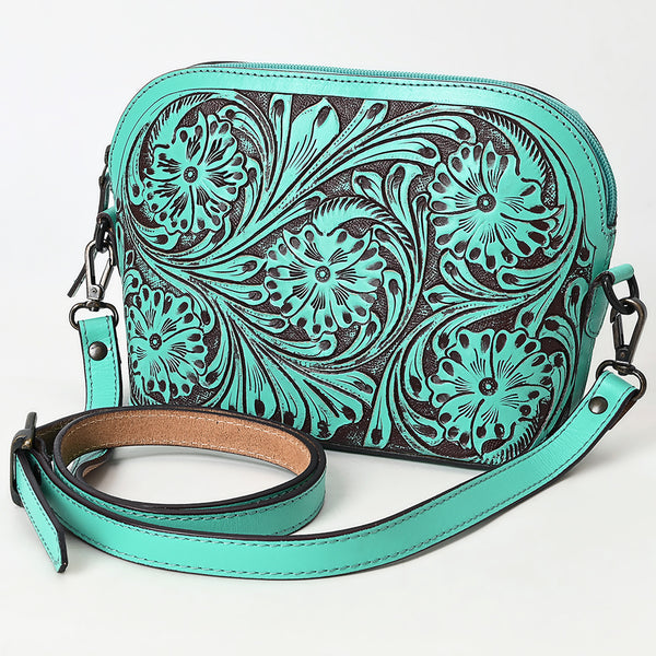 American Darling Cross Body Hand Tooled Genuine Leather Western Women Bag | Antique Tan Handbag Purse Crossbody for - Uhorse
