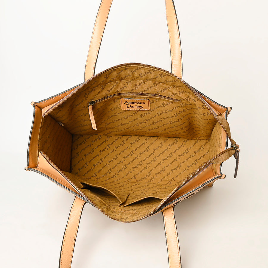 American Darling Tote Hand Tooled Genuine Leather Western Women Bag Handbag Purse | Travel Bags