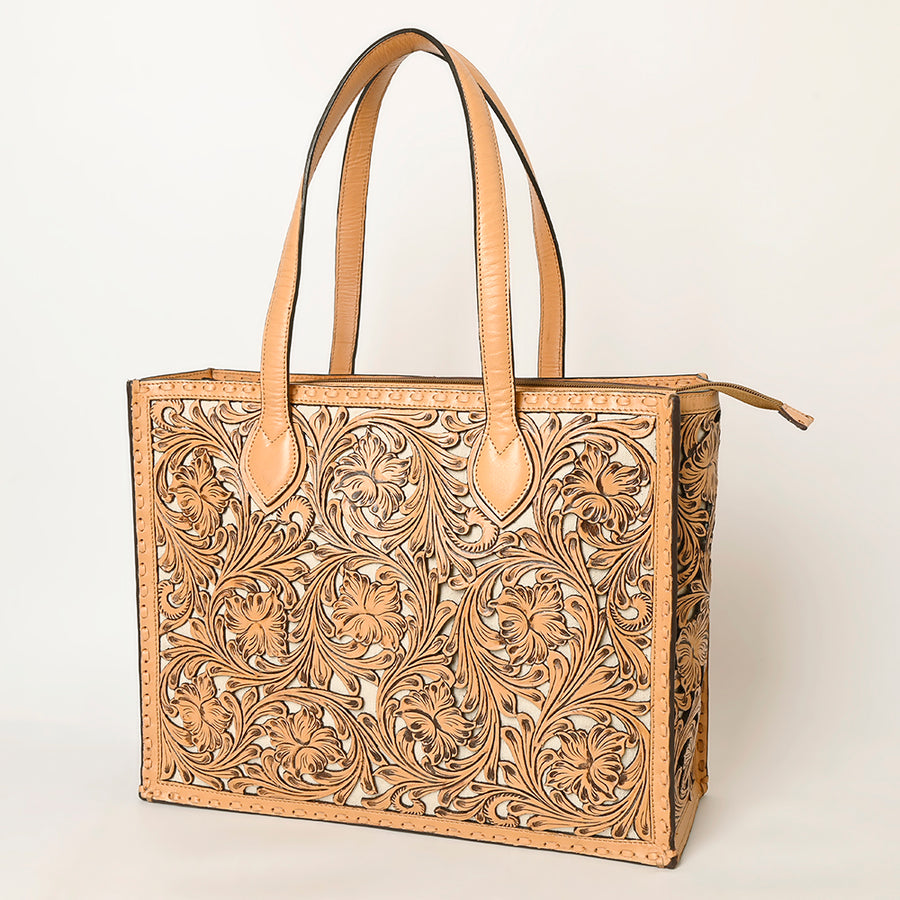 American Darling Tote Hand Tooled Genuine Leather Western Women Bag Handbag Purse | Travel Bags - Uhorse