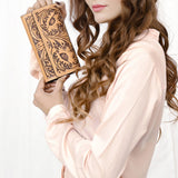 American Darling Wallet Hand Tooled Genuine Leather Western Women Bag | Handbag Purse Wristlet Travel Clutch