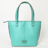 American Darling Tote Genuine Suede Leather Women Bag W. Handbag Purse