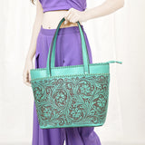 ADBGZ789B American Darling TOTE Hand Tooled Genuine Leather women bag western handbag purse