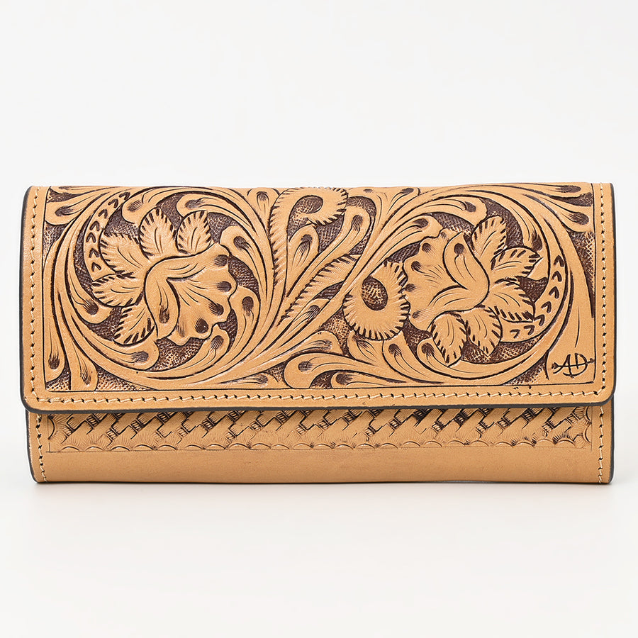 American Darling Wallet Hand Tooled Genuine Leather Western Women Bag | Handbag Purse Wristlet Travel