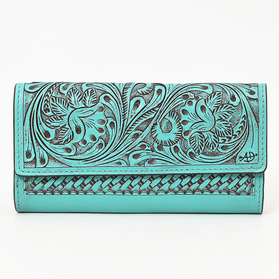 American Darling Wallet Hand Tooled Genuine Leather Western Women Bag | Handbag Purse Wristlet Travel