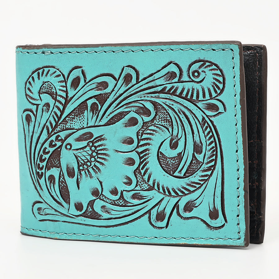 American Darling Wallet Hand Tooled Genuine Leather Western Women Bag | Handbag Purse Wristlet Travel - Uhorse