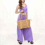 American Darling Tote Hand Tooled Genuine Leather Western Women Bag Handbag Purse | Travel Bags