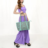 American Darling Tote Hand Tooled Genuine Leather Women Bag Western Handbag Purse | Travel Bags