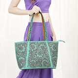 American Darling Tote Hand Tooled Genuine Leather Women Bag Western Handbag Purse | Travel Bags