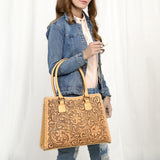 American Darling Tote Hand Tooled Genuine Leather Western Women Bag Handbag Purse | Travel Bags College Casual