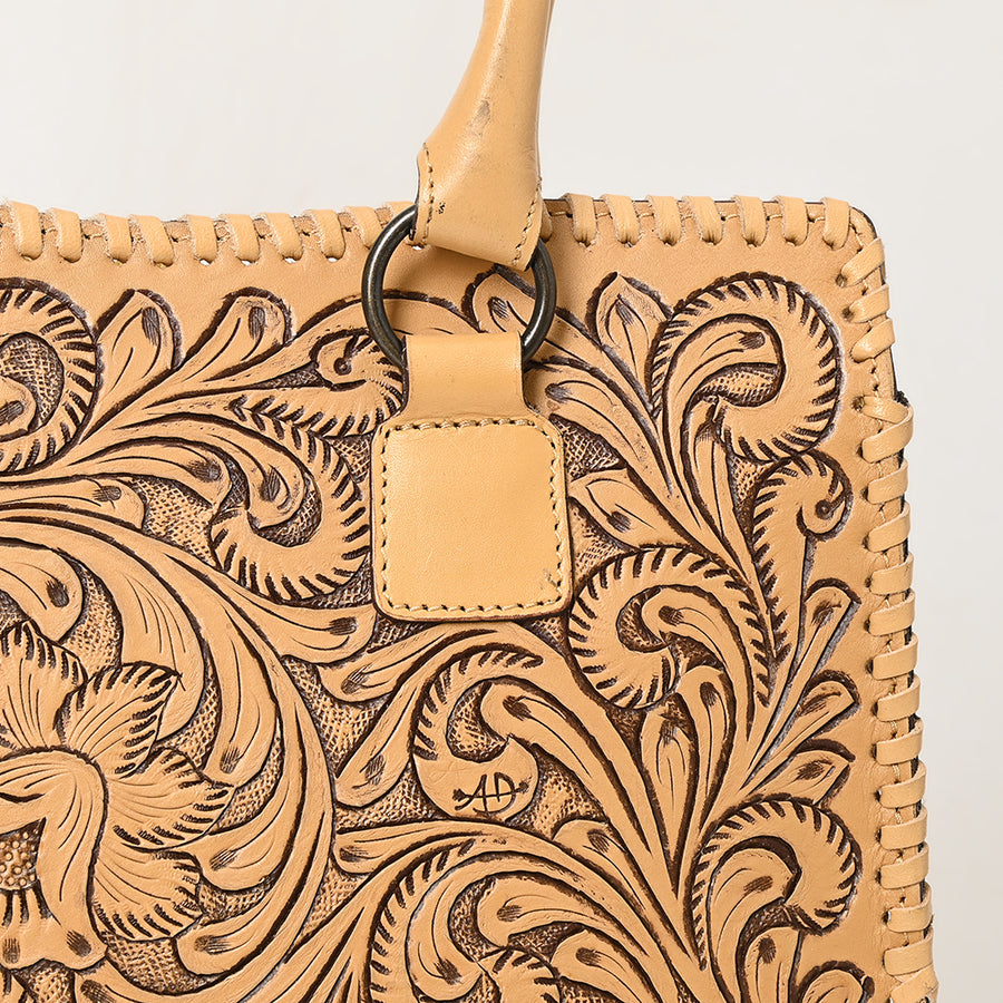 American Darling Tote Hand Tooled Genuine Leather Western Women Bag Handbag Purse | Travel Bags College Casual