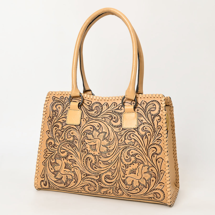 American Darling Tote Hand Tooled Genuine Leather Western Women Bag Handbag Purse | Travel Bags College Casual - Uhorse