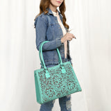 American Darling Tote Hand Tooled Genuine Leather Women Bag Western Handbag Purse | Travel Bags