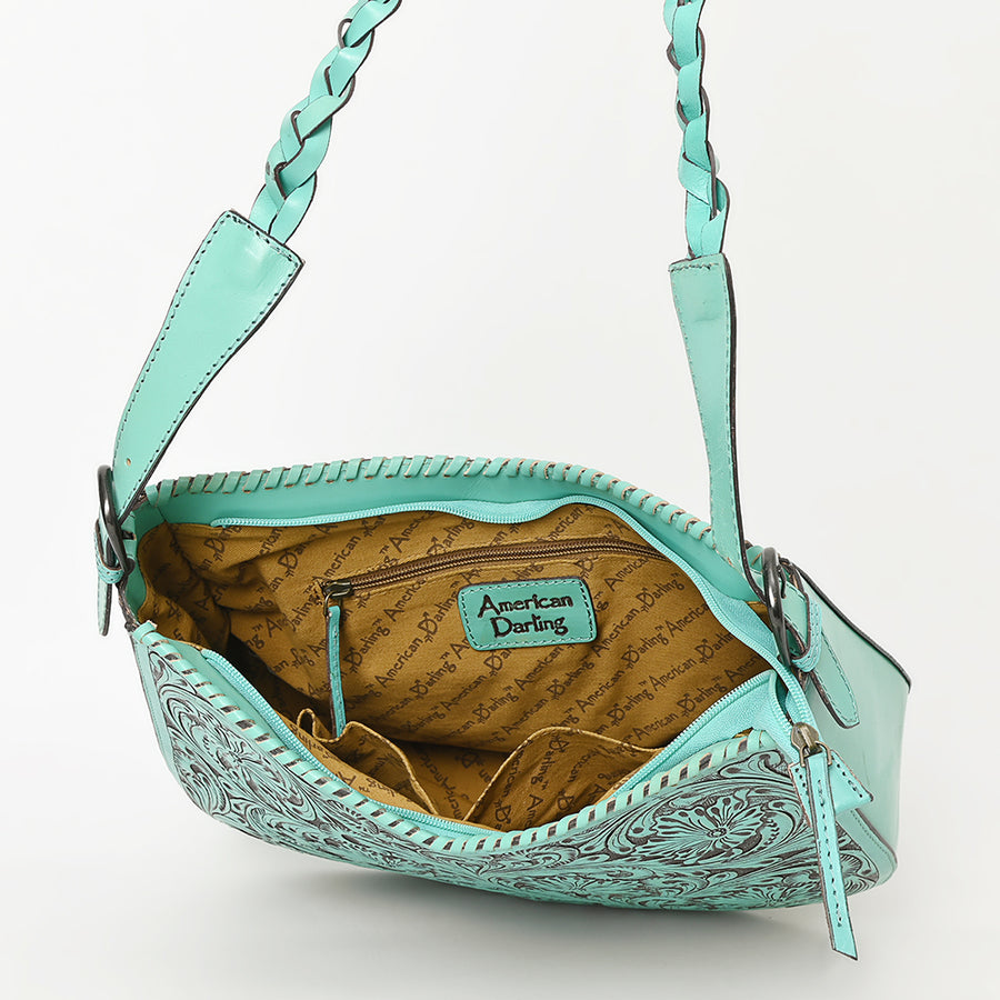 American Darling Hobo Hand Tooled Genuine Leather Western Women Bag | Handbag Purse Bags