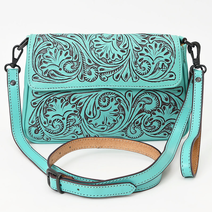 American Darling Cross Body I Hand Tooled Hair-On Genuine Leather Women Bag Western Handbag Purse