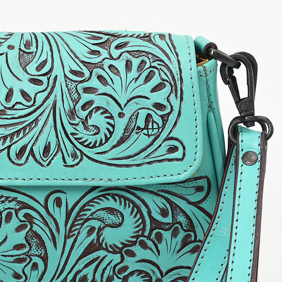 American Darling Cross Body I Hand Tooled Hair-On Genuine Leather Women Bag Western Handbag Purse