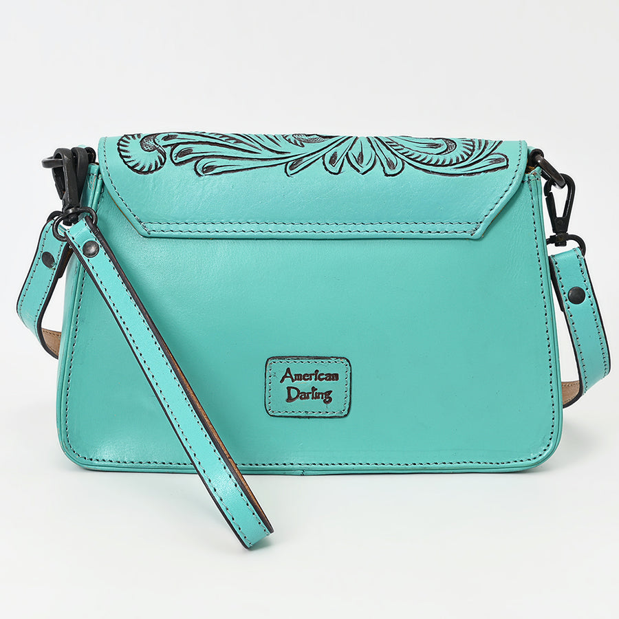 American Darling Cross Body I Hand Tooled Hair-On Genuine Leather Women Bag Western Handbag Purse