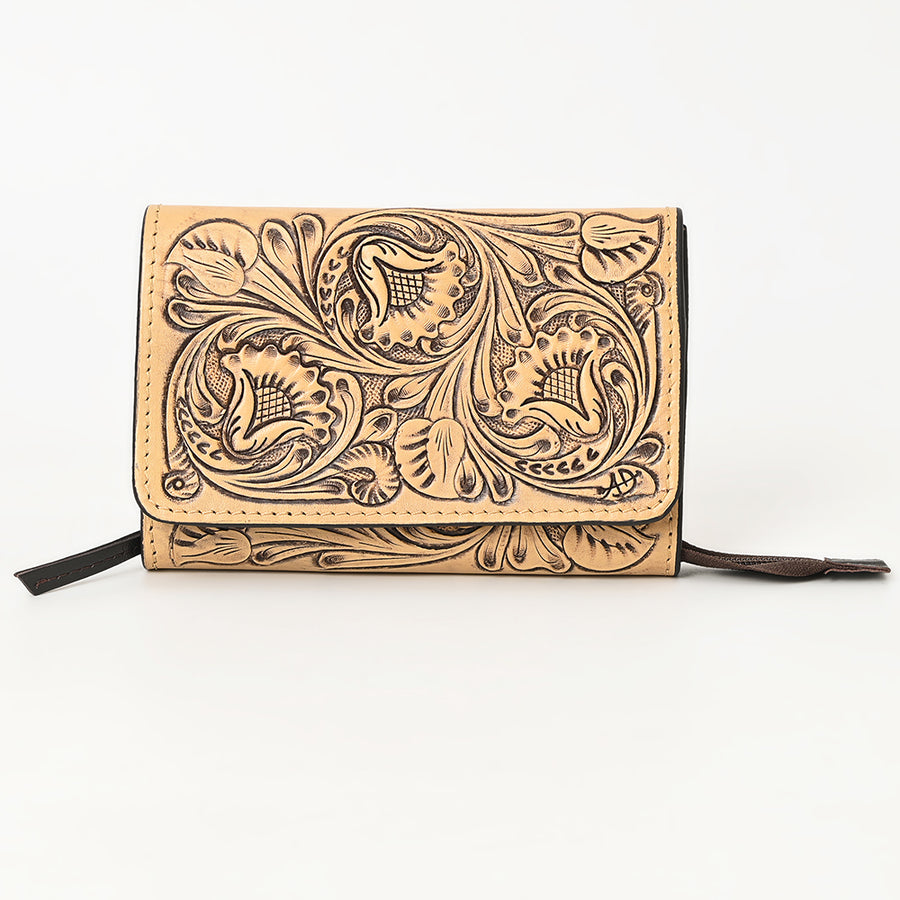 American Darling Clutch Hand Tooled Genuine Leather Western Women Bag Handbag Purse