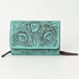 American Darling Clutch Hand Tooled Genuine Leather Women Bag W.