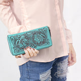 American Darling Clutch Hand Tooled Genuine Leather Western Women Bag Handbag Purse | Purses for Cute