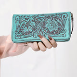 ADBGZ798B American Darling CLUTCH Hand Tooled Genuine Leather women bag western handbag purse