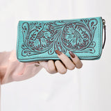 American Darling Clutch Hand Tooled Genuine Leather Western Women Bag Handbag Purse | Purses for Cute