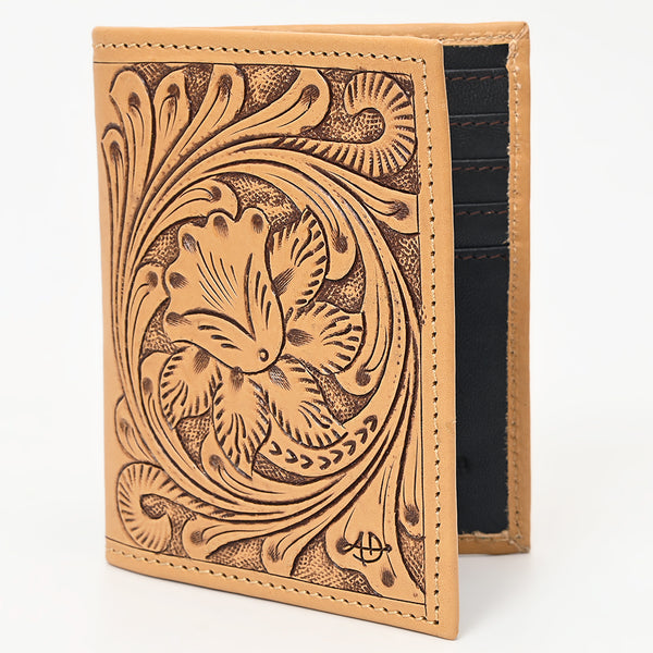 American Darling Wallet Hand Tooled Genuine Leather Western Women Bag | Wristlet Travel - Uhorse