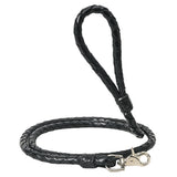 HILASON Braided Genuine Leather Dog Leash with Heavy Duty Snap Durable Professional Training Lead Black - Uhorse