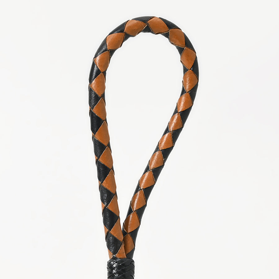 HILASON Braided Genuine Leather Dog Leash with Heavy Duty  Snap  Durable Professional Training Lead