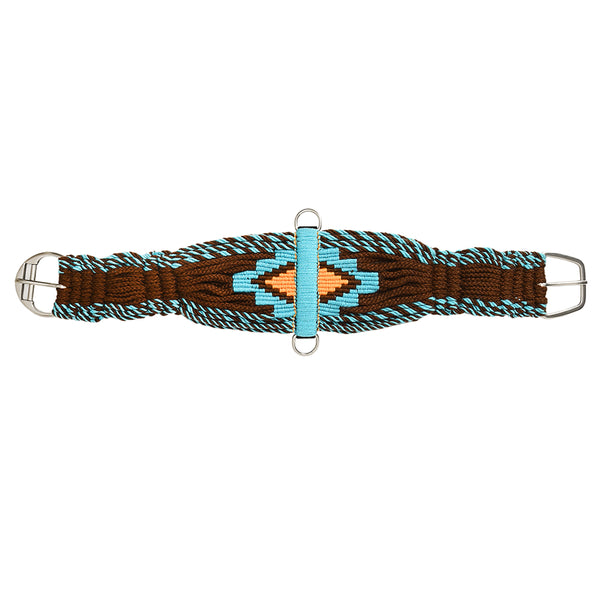 36" HILASON W. H. Wool Rope Girth Turquoise by Hilason – Cowboy and equestrian accessories