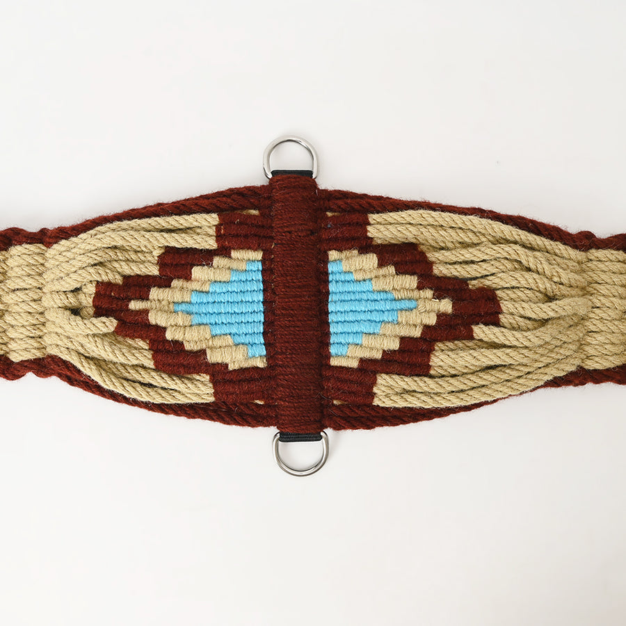 HILASON 36" Western Horse Wool Rope Girth | Cinch Strap for Horses Back Saddle
