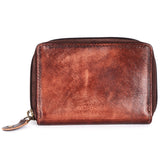 Never Mind Nmbgm146C Wallet Vintage Handmade Genuine Cowhide Leather Women Bag Western Handbag Purse