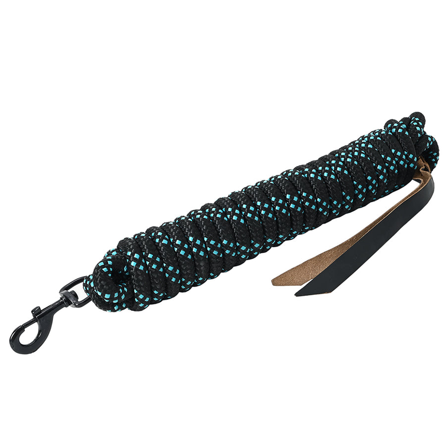 25 ft. Hilason Western Horse Nylon Lead Rope w/ snap and Latigo Ends | Lead Ropes for Horses