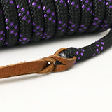 25 ft. Hilason Western Horse Nylon Lead Rope w/ snap and Latigo Ends | Lead Ropes for Horses