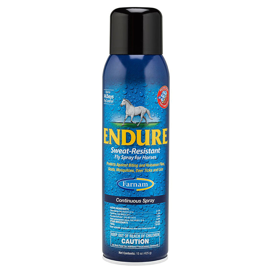Endure Sweat Resistant Fly Control Spray For Horses 15 oz Aerosol