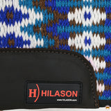 HILASON 34x36 in Western Horse Saddle Wool Blanket Pad Felt Fur | Saddle Pads | Horses Saddle Pads | Horse Riding Pads | Saddle Blankets for Horses | Royal Blue