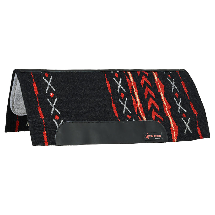 HILASON 34x32 In Western Horse Saddle Blanket Wool Pad Black - Uhorse