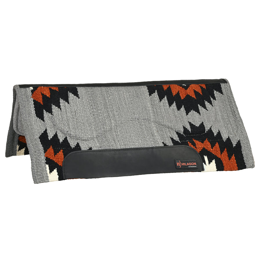 HILASON 34x32 In Western Horse Saddle Blanket Wool Pad Grey - Uhorse