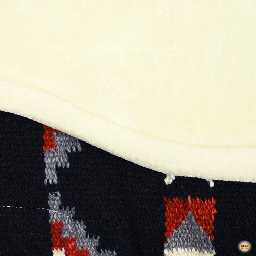 HILASON Western Horse Saddle Blanket Pad Fur Padding 34"x36"