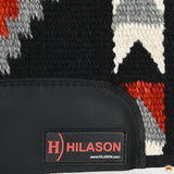 HILASON 34x36 in Western Horse Saddle Wool Blanket Pad Felt Fur | Saddle Pads | Horses Saddle Pads | Horse Riding Pads | Saddle Blankets for Horses | Black