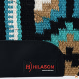 HILASON 34x36 In Western Horse Saddle Blanket Wool Pad Blue