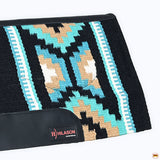 HILASON 34x36 In Western Horse Saddle Blanket Wool Pad Blue