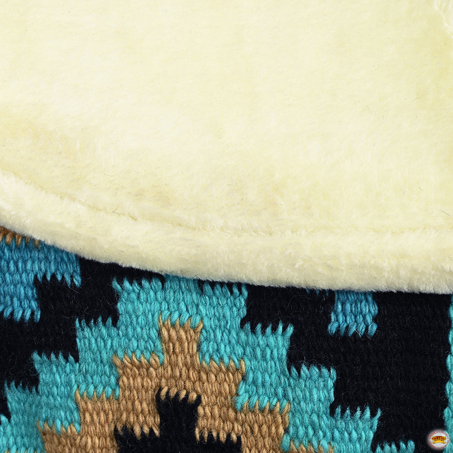 HILASON Western Horse Saddle Blanket Pad Fur Padding 34"x36"