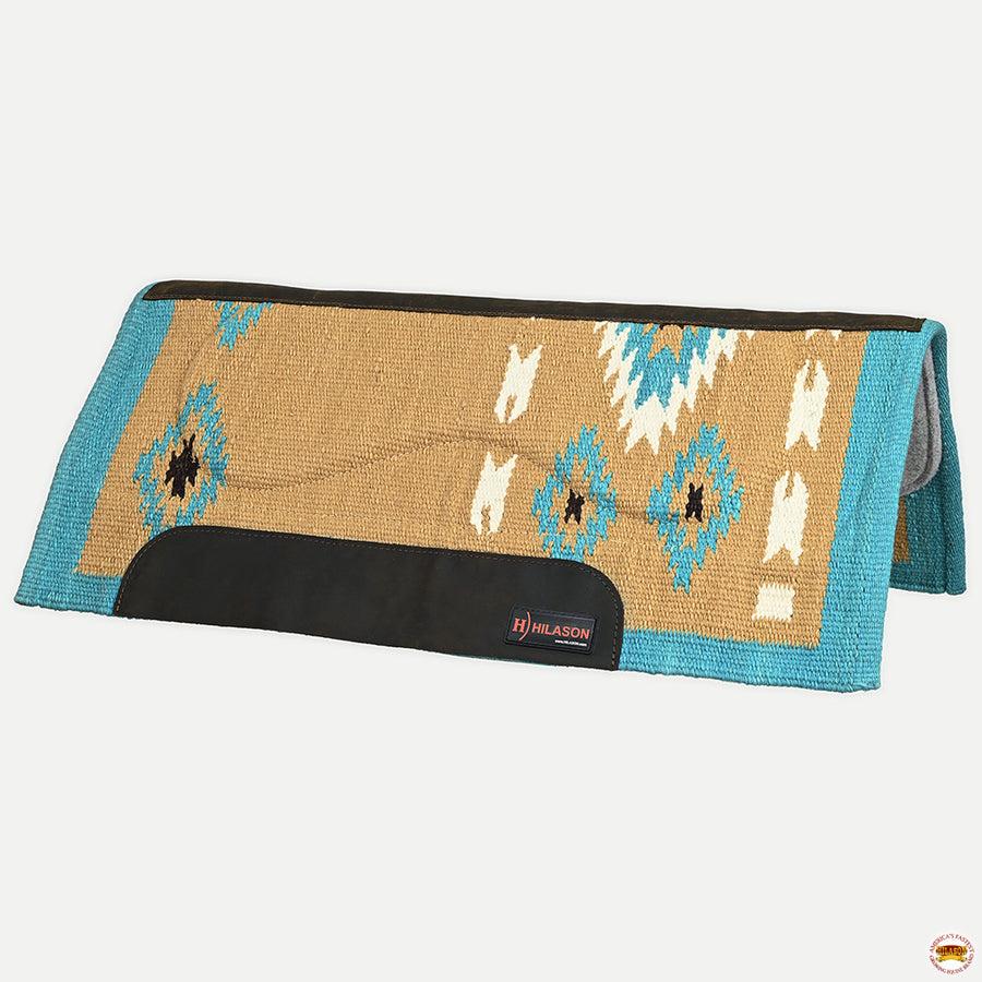 HILASON Western Horse Saddle Blanket Wool Pad 34"x36"
