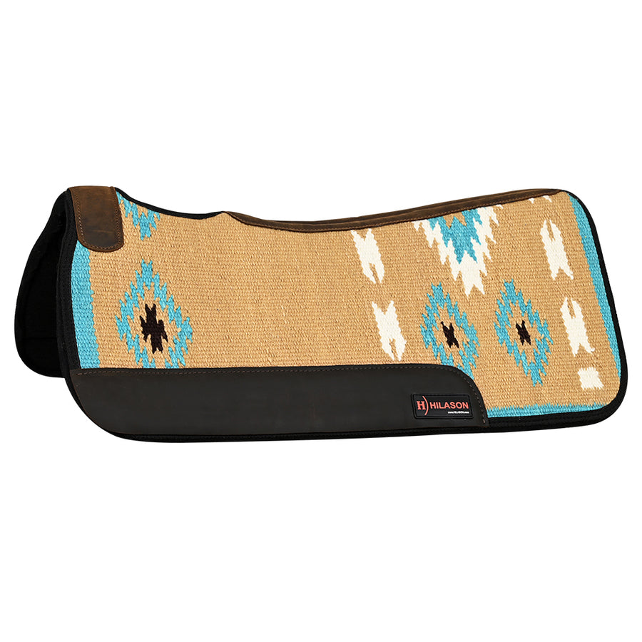 HILASON 32x30 In Western Horse Saddle Wool Blanket Pad Felt Padding Tan - Uhorse