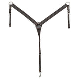 HILASON W. H. Genuine Leather Hand Tooled Headstall Breast Collar