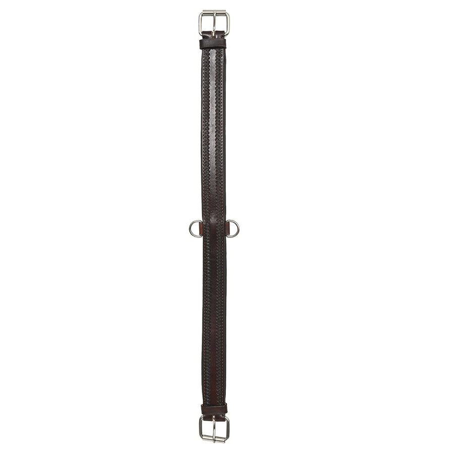HILASON Western Horse Genuine Leather Hand Tooled Girth Brown - Uhorse