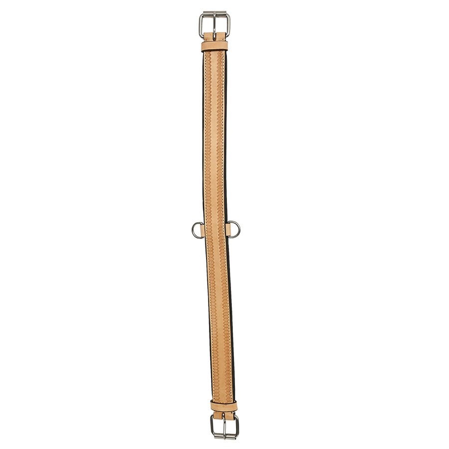 HILASON Western Horse Genuine Leather Hand Tooled Girth Tan - Uhorse