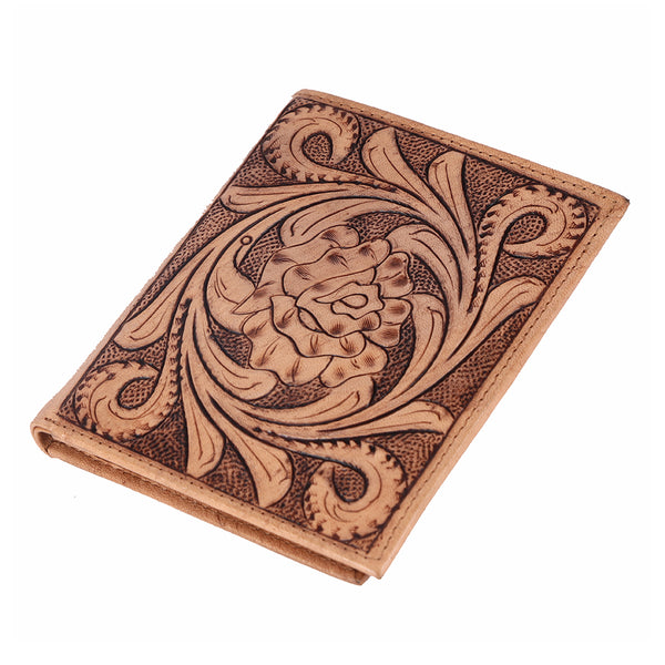BAR H EQUINE Genuine Leather Hand Carved Bifold Wallet For Men Women - Uhorse