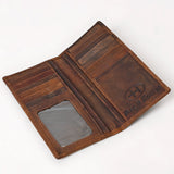 BAR H EQUINE Western Rodeo Bifold Unisex Genuine Leather Walllet
